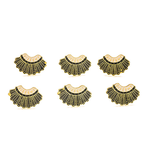 6 Pack Feminism Brooches RBG Dissent Pin Feminism Female Power Jewelry, Accessories Brooch Women Lapel Jewelry Souvenir